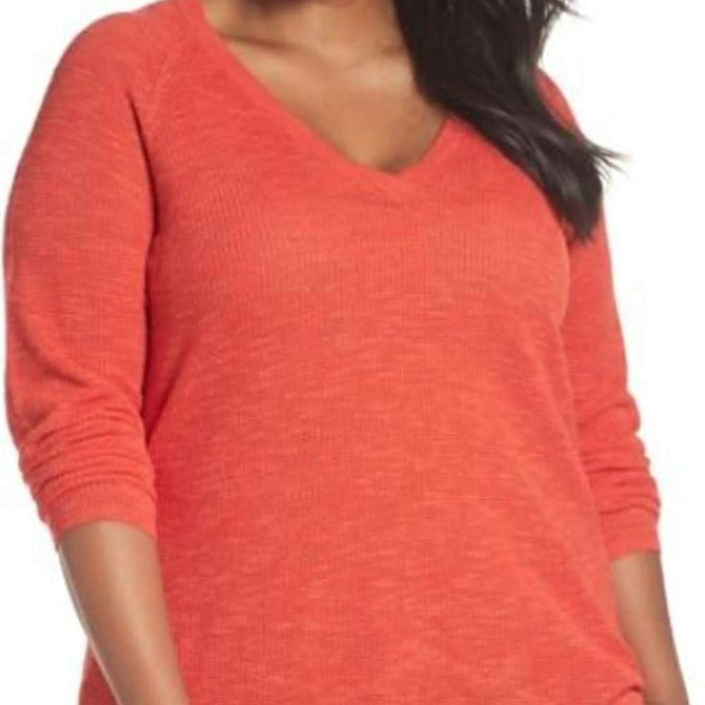 Eileen Fisher Organic Cotton/Linen Blend Top